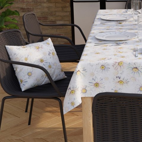 STOKROTKI Tkanina na zasłony OXFORD WODOODPORNY, szer.145cm, kolor różowy/niebieski D00206/OXW/001/145000/1