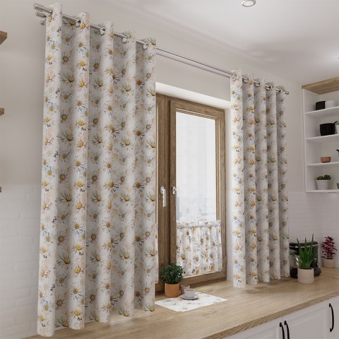 STOKROTKI Tkanina na zasłony OXFORD WODOODPORNY, szer.145cm, kolor różowy/niebieski D00206/OXW/001/145000/1