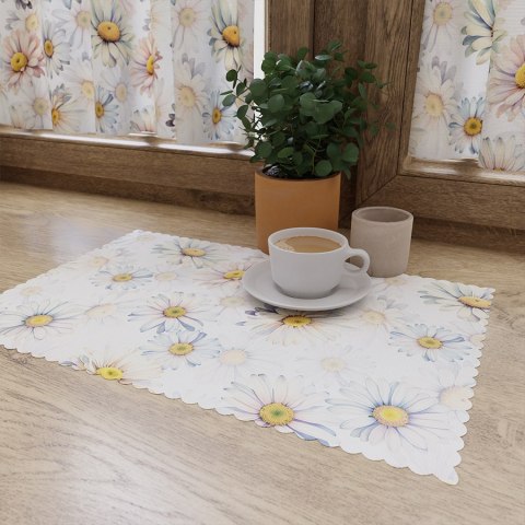 STOKROTKI Tkanina na zasłony OXFORD WODOODPORNY, szer.145cm, kolor różowy/niebieski D00206/OXW/001/145000/1