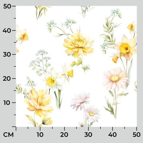 WIOSENNA POLANA Tkanina na zasłony OXFORD WODOODPORNY, szer.145cm, kolor żółty D00208/OXW/001/145000/1