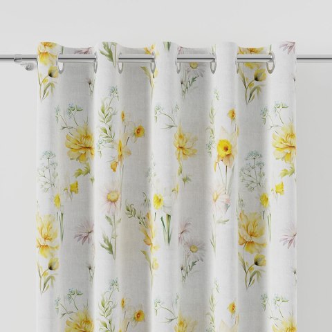 WIOSENNA POLANA Tkanina na zasłony OXFORD WODOODPORNY, szer.145cm, kolor żółty D00208/OXW/001/145000/1