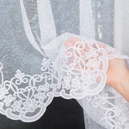 ŻANETA Firanka żakardowa gotowa, 155x350cm, kolor biały 181043/FBL/001/350155/1