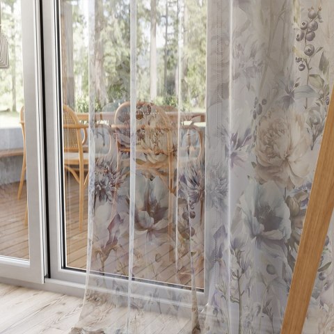 CELESTE Firanka z ołowianką WOAL wzór od dołu, wys. 315cm, kolor 001 D00197/WOA/D01/000315/1