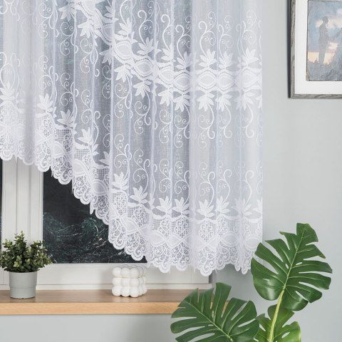 JOWITA Firanka żakardowa gotowa, pasowa, 150x400cm, kolor biały 018960/FBL/001/400150/1