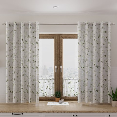 WIOSENNE LISTKI Tkanina dekoracyjna OXFORD WODOODPORNY, szer. 145cm, kolor 002 zielony D00210/OXW/002/145000/1