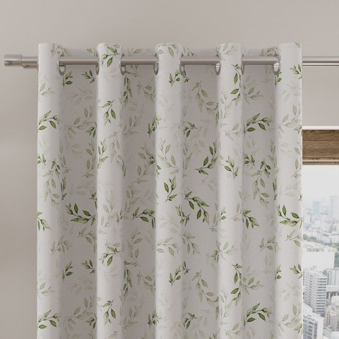 WIOSENNE LISTKI Tkanina dekoracyjna OXFORD WODOODPORNY, szer. 145cm, kolor 002 zielony D00210/OXW/002/145000/1