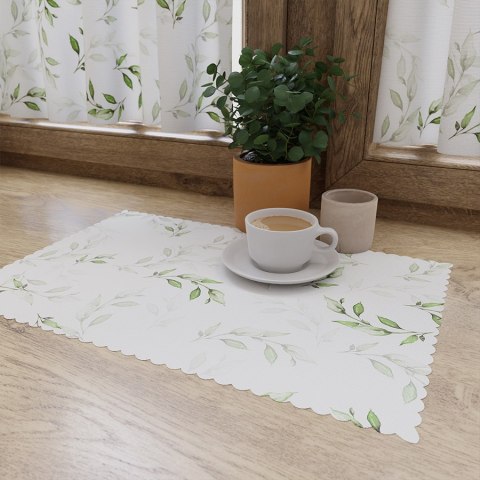 WIOSENNE LISTKI Tkanina dekoracyjna OXFORD WODOODPORNY, szer. 145cm, kolor 002 zielony D00210/OXW/002/145000/1