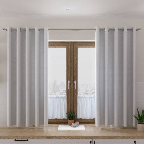 WIOSENNY PIKNIK MELANŻ Tkanina dekoracyjna OXFORD WODOODPORNY, szer. 145cm, kolor 003 niebieski D00219/OXW/003/145000/1