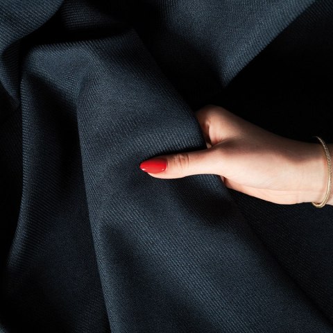 CYRUS Tkanina na zasłony, wys. 300cm, kolor 007 granatowy 042350/TDP/007/000300/1