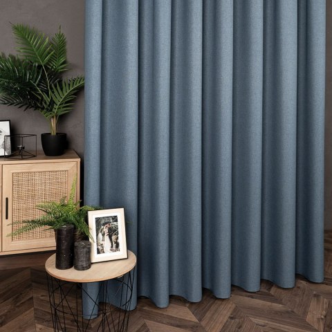 CYRUS Tkanina na zasłony, wys. 300cm, kolor 014 niebieski 042350/TDP/014/000300/1