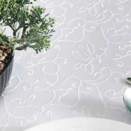 FLORA Tkanina dekoracyjna wodoodporna, szer. 165cm, kolor biały 004790/TDW/001/165000/1
