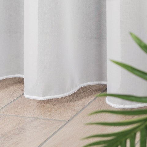 Firanka fantazyjna z ołowianką, wys. 300cm, kolor 002 kremowy 012684/OLO/002/000300/1