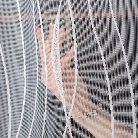 Firanka żakardowa, wys. 250cm, kolor biały 007505/000/001/000250/1