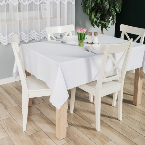 MIJA Tkanina obrusowa wodoodporna, wys. 330cm, kolor biały 047912/TDW/001/000330/1