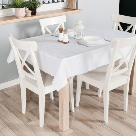 PELA Tkanina obrusowa wodoodporna, wys. 330cm, kolor biały TORENA/206/001/000330/1