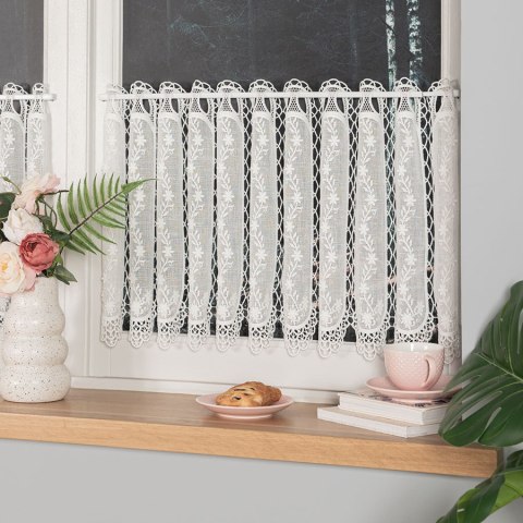 Zazdrostka haftowana panelowa na batyście, wys. 45cm, kolor naturalny 015589/420/011/000045/1