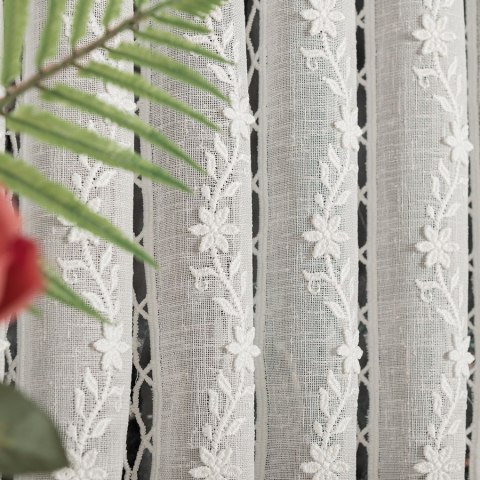 Zazdrostka haftowana panelowa na batyście, wys. 45cm, kolor naturalny 015589/420/011/000045/1