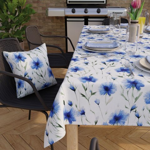 CHABRY Tkanina na zasłony NINA WODOODPORNA, szer.160cm, kolor niebieski D00239/NIW/001/160000/1