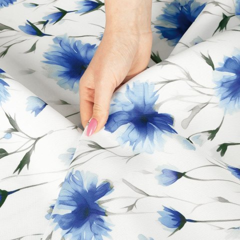 CHABRY Tkanina na zasłony NINA WODOODPORNA, szer.160cm, kolor niebieski D00239/NIW/001/160000/1