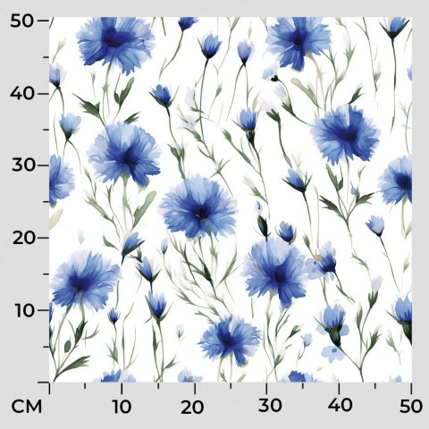 CHABRY Tkanina na zasłony NINA WODOODPORNA, szer.160cm, kolor niebieski D00239/NIW/001/160000/1