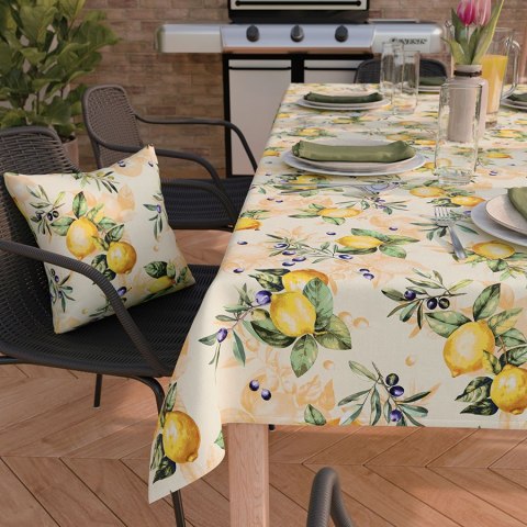 CITRUS Tkanina na zasłony NINA WODOODPORNA, szer. 160cm, kolor żółty D00240/NIW/001/160000/1