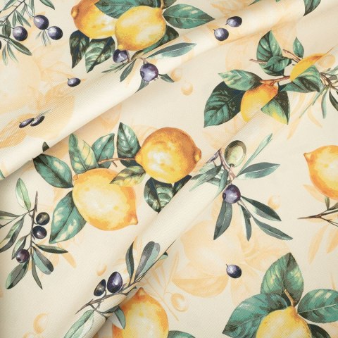 CITRUS Tkanina na zasłony NINA WODOODPORNA, szer. 160cm, kolor żółty D00240/NIW/001/160000/1