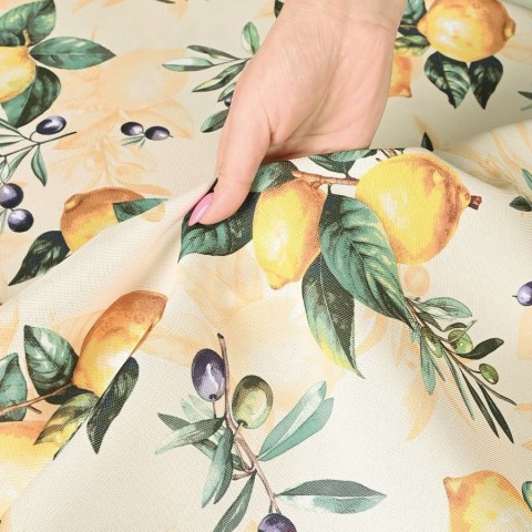 CITRUS Tkanina na zasłony NINA WODOODPORNA, szer. 160cm, kolor żółty D00240/NIW/001/160000/1