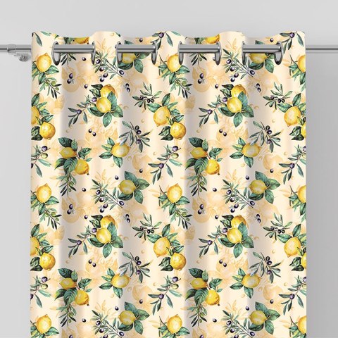 CITRUS Tkanina na zasłony NINA WODOODPORNA, szer. 160cm, kolor żółty D00240/NIW/001/160000/1