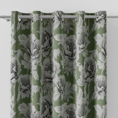 COLETTE Tkanina na zasłony DIMOUT/BLACKOUT, szer. 145cm, kolor zielony D00248/BLC/002/szer. 145000/1