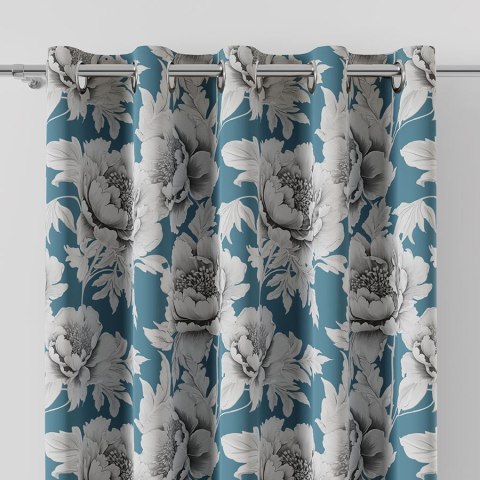 COLETTE Tkanina na zasłony DIMOUT/DIMOUT/BLACKOUT, szer. 145cm, kolor niebieski D00248/BLC/003/szer. 145000/1