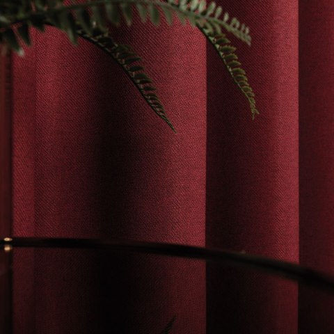 CYRUS Tkanina na zasłony, wys. 300cm, kolor 028 czerwony 042350/TDP/028/000300/1