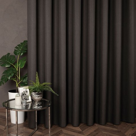 CYRUS Tkanina na zasłony, wys. 300cm, kolor 033 ciemny szary 042350/TDP/033/000300/1
