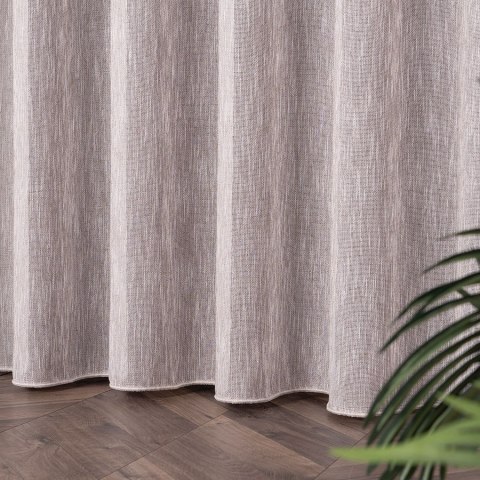 DALIDA Firana fantazyjna kreszowana, wys. 300cm, kolor 005 biało brązowy 208133/OLO/005/000300/1