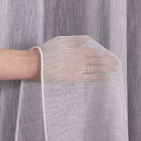 DALIDA Firana fantazyjna kreszowana, wys. 300cm, kolor 007 pudrowy róż 208133/OLO/007/000300/1