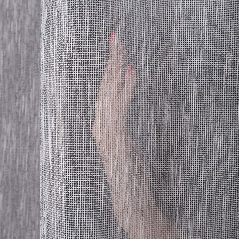 DALIDA Firana fantazyjna kreszowana, wys. 300cm, kolor 012 biało czarny 208133/OLO/012/000300/1