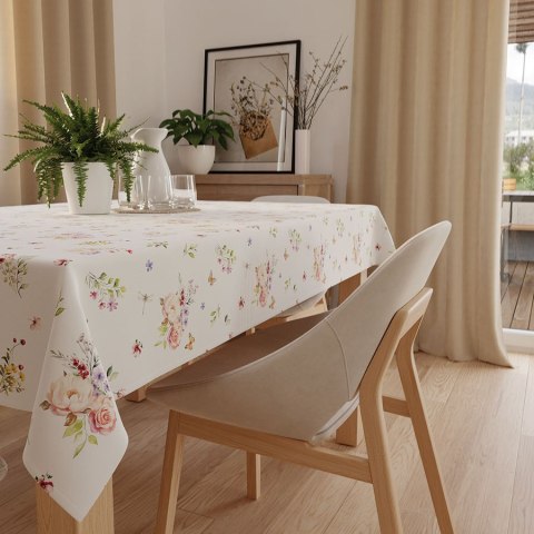 ELARA Tkanina na zasłony NINA WODOODPORNA, szer. 160cm, kolor biały D00242/NIW/001/160000/1