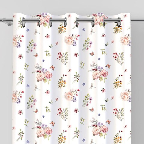 ELARA Tkanina na zasłony NINA WODOODPORNA, szer. 160cm, kolor biały D00242/NIW/001/160000/1