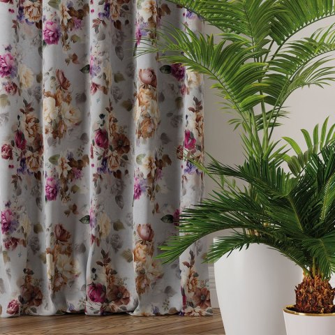 ELEONOR Tkanina na zasłony DIMOUT/BLACKOUT, szer. 145cm, kolor szary D00246/BLC/001/szer. 145000/1