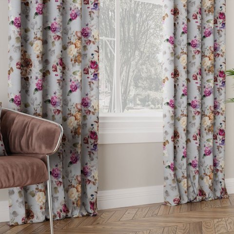 ELEONOR Tkanina na zasłony DIMOUT/BLACKOUT, szer. 145cm, kolor szary D00246/BLC/001/szer. 145000/1