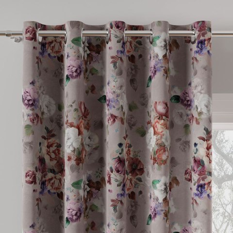 ELEONOR Tkanina na zasłony DIMOUT/BLACKOUT, szer. 145cm, kolor wrzosowo pastelowy D00246/BLC/002/szer. 145000/1