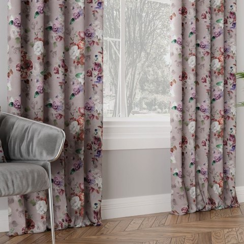 ELEONOR Tkanina na zasłony DIMOUT/BLACKOUT, szer. 145cm, kolor wrzosowo pastelowy D00246/BLC/002/szer. 145000/1