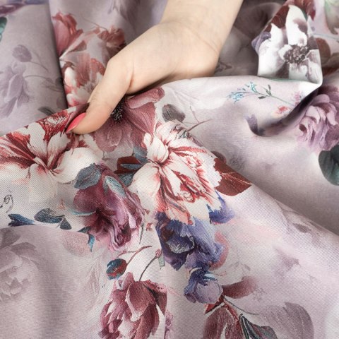 ELEONOR Tkanina na zasłony DIMOUT/BLACKOUT, szer. 145cm, kolor wrzosowo pastelowy D00246/BLC/002/szer. 145000/1