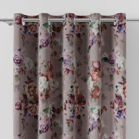 ELEONOR Tkanina na zasłony DIMOUT/BLACKOUT, szer. 145cm, kolor wrzosowo pastelowy D00246/BLC/002/szer. 145000/1