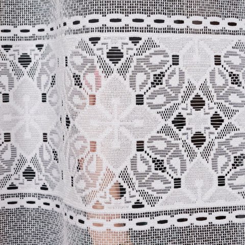 Firanka żakardowa, pasowa, wys. 300cm, kolor biały 358700/000/001/000300/1