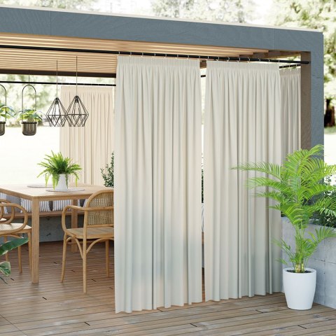 GARDENIA Tkanina na zasłony, szer. 150 cm, kolor 002 ciemny kremowy TD0025/TDW/002/150000/1