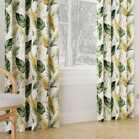 OLIVE Tkanina na zasłony VELVET ze wzorem po całości, wys. 300cm, kolor zielony D00175/VEL/001/000300/1