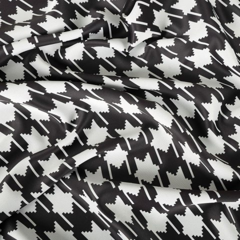 PETIT Tkanina na zasłony DIMOUT/BLACKOUT, szer. 145cm, kolor czarno-biały D00195/BLC/001/szer. 145000/1