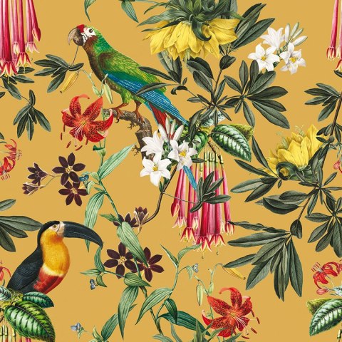 RIKO Tkanina na zasłony VELVET, szer.150cm, kolor żółty D00238/VEL/001/150000/1