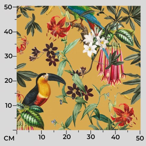 RIKO Tkanina na zasłony VELVET, szer.150cm, kolor żółty D00238/VEL/001/150000/1