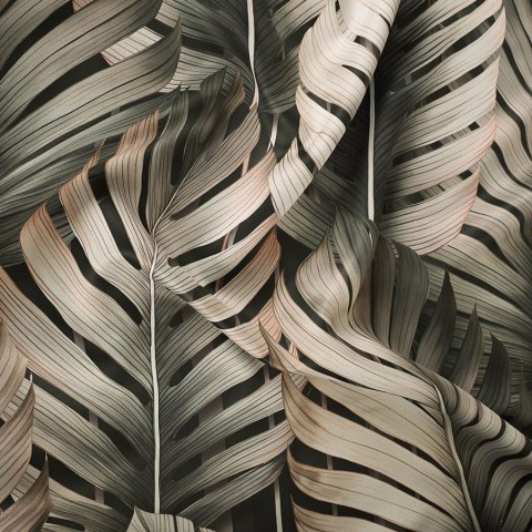 TROPICANA Tkanina na zasłony BLACKOUT, szer.145cm, kolor zielony D00202/BLC/001/145000/1